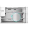 Lodówka HISENSE RQ760N4AFF Side by Side No frost 178.5cm Czarna Podajnik wody Kostkarka Liczba agregatów 1