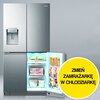 Lodówka HISENSE RQ760N4AIF Side by Side No Frost 178.5cm Srebrna Podajnik wody Kostkarka 3 strefy zmiennej temperatury Położenie zamrażarki Side by Side