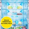 Lodówka HISENSE RQ760N4AIF Side by Side No Frost 178.5cm Srebrna Podajnik wody Kostkarka 3 strefy zmiennej temperatury Kolor producenta Srebrny