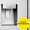 Lodówka HISENSE RQ760N4AIF Side by Side No Frost 178.5cm Srebrna Podajnik wody Kostkarka 3 strefy zmiennej temperatury Kolor / wykończenie frontu Srebrny