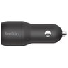 Ładowarka samochodowa BELKIN CCD001BT1MBK Dual USB-A Car Charger 24W + Kabel USB-A - Lightning Liczba zasilanych urządzeń 2