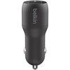 Ładowarka samochodowa BELKIN CCD001BT1MBK Dual USB-A Car Charger 24W + Kabel USB-A - Lightning Moc wyjściowa [mA] 4800