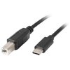 Kabel USB-C - USB-B LANBERG CA-USBA-14CC-0018-BK 1.8 m