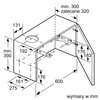 Okap BOSCH Serie 2 DFM064W54 Srebrny 388m3/h 67dB klasa B Filtr przeciwtłuszczowy Metalowy