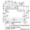 Okap BOSCH Serie 2 DFM064W54 Srebrny 388m3/h 67dB klasa B Wyposażenie Karta gwarancyjna
