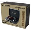 Gramofon MUSE MT-103 DB Czarny Sterowanie Ręczne