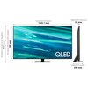 Telewizor SAMSUNG QE65Q80A 65" QLED 4K 120Hz Tizen TV Full Array HDMI 2.1 Smart TV Tak