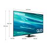 Telewizor SAMSUNG QE55Q80A 55" QLED 4K 120Hz Tizen TV Full Array HDMI 2.1 Częstotliwość odświeżania ekranu 120 Hz