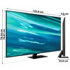 Telewizor SAMSUNG QE55Q80A 55" QLED 4K 120Hz Tizen TV Full Array HDMI 2.1 Smart TV Tak