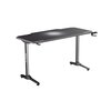 Biurko gamingowe ULTRADESK Frag Biały Struktura blatu Carbon