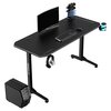 Biurko gamingowe ULTRADESK Frag Czarny Szerokość [cm] 140