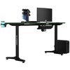 Biurko gamingowe ULTRADESK Frag Zielony Podświetlenie Nie