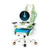 Fotel DIABLO X-ONE Craft (KIDS) Biało-zielony Regulacja podłokietników Góra - dół