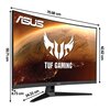 Monitor ASUS TUF Gaming VG32VQ1BR 31.5" 2560x1440px 165Hz 1 ms [MPRT] Curved Przeznaczenie Dla gracza