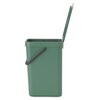 Kosz na śmieci BRABANTIA 129803 Sort & Go 12L Zielony Rodzaj wykończenia Mat