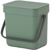 Kosz na śmieci BRABANTIA 129865 Sort & Go 3L Zielony Liczba komór 1