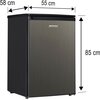 Lodówka MPM 131-CJ-18/AA 85cm Inox Czarny Zmiana kierunku otwierania drzwi Tak