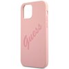 Etui GUESS Script Vintage do Apple iPhone 12 Pro Max Różowy Dominujący kolor Różowy