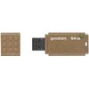Pendrive GOODRAM UME3 Eco Friendly USB 3.0 64GB Brązowy Maksymalna prędkość zapisu [MB/s] 20
