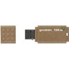 Pendrive GOODRAM UME3 Eco Friendly 128GB, USB 3.2 Gen. 1 (USB 3.0), Odczyt 60 Mb/s, Zapis 20 Mb/s Brązowy Maksymalna prędkość zapisu [Mb/s] 20