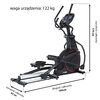Orbitrek elektromagnetyczny FINNLO Maximum EL 8000 14kg 55cm Rodzaj oporu Elektromagnetyczny