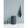 Kosz na śmieci z pedałem BRABANTIA NewIcon BRA113802 delikatny domyk, antypoślizgowa podstawa, stal 12L Szary Materiał Stal nierdzewna