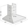 Okap CONCEPT OPK3560ss Srebrny 393.3m3/h 61dB klasa C Szerokość [cm] 60