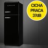 Lodówka SMEG FAB30RBL5 Retro 172cm Czarna Sterowanie smartfonem Nie