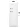 Lodówka SMEG FAB30RWH5 Retro 172cm Biała Sterowanie smartfonem Nie