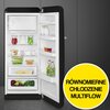 Lodówka SMEG FAB28RBL5 Retro 153cm Czarna Funkcje Komora zero, Szybkie chłodzenie