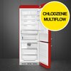Lodówka SMEG FAB38RRD5 Retro No Frost 205cm Czerwona Bezszronowa (No Frost) Pełny No Frost