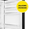 Lodówka SMEG FAB38RBL5 Retro No Frost 205cm Czarna Szklane wykończenie drzwi Nie
