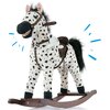 Koń na biegunach MILLY MALLY Mustang Czarno-biały Funkcje dodatkowe Efekty dźwiękowe