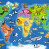 Puzzle RAVENSBURGER Mapa Świata ze zwierzętami (30 elementów) Seria Mapa Świata ze zwierzętami