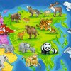 Puzzle RAVENSBURGER Mapa Świata ze zwierzętami (30 elementów) Tematyka Mapy