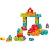 Klocki plastikowe MEGA Bloks Fisher Price Muzyczny pociąg ABC FWK22 Liczba elementów [szt] 50