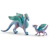 Zestaw figurek Kwiatowe smoki mama i dziecko SCHLEICH 70592 Seria Bayala