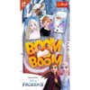 Na zdjęciu znajduje się opakowanie gry karcianej "Boom Boom" z motywem z filmu "Disney Kraina Lodu 2", z widocznymi postaciami z filmu oraz logo Trefl. Na opakowaniu widnieje oznaczenie wiekowe "6+" oraz napis "From the Movie Disney Frozen II".