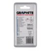 Opakowanie produktu z napisem "GRAPHITE POWER IN YOUR HANDS" oraz szczegółowym opisem frezu w różnych językach, w tym "Frez z węglika spiekanego" i "type A (cylindrical) DOUBLE CUT TOOTH". Na dole znajduje się adres strony internetowej "graphite.pl" oraz 