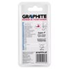 Opakowanie produktu z napisem "GRAPHITE POWER IN YOUR HANDS" oraz "type F (tree shape ball nose) DOUBLE CUT TOOTH". Na dole widoczny jest adres strony internetowej "graphite.pl" oraz kod kreskowy.