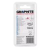 Opakowanie produktu z logo "GRAPHITE" i hasłem "POWER IN YOUR HANDS", zawiera opis frezu typu G o kształcie drzewa, z podanymi wymiarami 25 mm i 12 mm oraz informacją "DOUBLE CUT TOOTH". Na dole znajduje się adres strony internetowej "graphite.pl" oraz ko