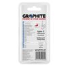 Opakowanie produktu z logo "GRAPHITE" i hasłem "POWER IN YOUR HANDS" zawiera opis frezu typu C (cylindrical rounded) o wymiarach 25 mm na 12 mm, z podwójnym uzębieniem do metalu. Na dole znajduje się adres strony internetowej "graphite.pl" oraz kod kresko