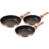 Zestaw patelni BERLINGER HAUS Metallic Line Rose Gold Edition BH/6195 (6 elementów) Pokrywa Tak
