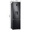 Lodówka SAMSUNG RB38T650EB1 No frost 203cm Grafitowa Podajnik wody Licowane drzwi Nie