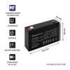 Akumulator QOLTEC 53072 7.2Ah 6V Wymiary [mm] 33 x 150 x 90