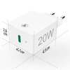 Ładowarka sieciowa HAMA Power Delivery/Qualcomm Quick Charge 20W Biały Liczba zasilanych urządzeń 1