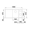 Zlewozmywak BLANCO Axia III 6 S 524653 Antracyt Typ Wpuszczany