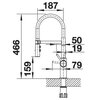 Bateria BLANCO Cstris-S 525792 Stalowy Typ Stojąca