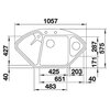 Zlewozmywak BLANCO Delta II 525867 Czarny Ociekacz Tak