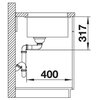 Zlewozmywak BLANCO Etagon 700-U 525891 Czarny Głębokość [cm] 46